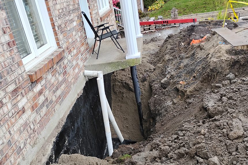 Excavation de fondation Lac St-Charles.